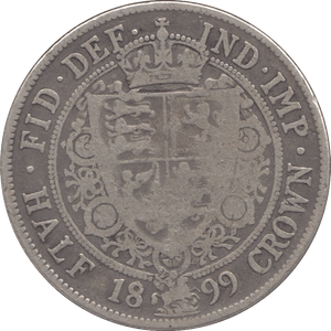1899 HALFCROWN ( FINE ) - Halfcrown - Cambridgeshire Coins
