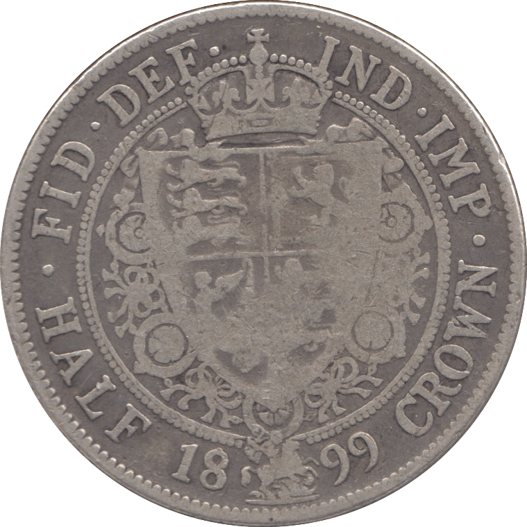 1899 HALFCROWN ( FINE ) - Halfcrown - Cambridgeshire Coins