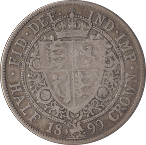 1899 HALFCROWN ( FINE ) - HALFCROWN - Cambridgeshire Coins