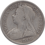 1899 HALFCROWN ( FINE ) - Halfcrown - Cambridgeshire Coins