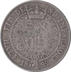 1899 HALFCROWN ( FINE ) - Halfcrown - Cambridgeshire Coins