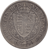 1899 HALFCROWN ( GF ) - Halfcrown - Cambridgeshire Coins