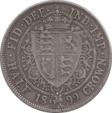 1899 HALFCROWN ( GF ) - Halfcrown - Cambridgeshire Coins
