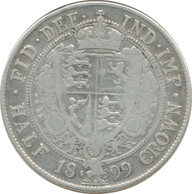 1899 HALFCROWN (VF) - Halfcrown - Cambridgeshire Coins