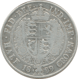 1899 HALFCROWN (VF) - Halfcrown - Cambridgeshire Coins