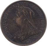 1899 HALFPENNY ( EF ) - HALFPENNY - Cambridgeshire Coins