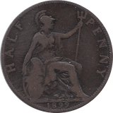 1899 HALFPENNY ( NF ) - Halfpenny - Cambridgeshire Coins