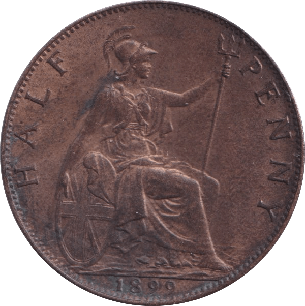 1899 HALFPENNY ( UNC ) - Halfpenny - Cambridgeshire Coins