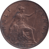 1899 HALFPENNY ( UNC ) - Halfpenny - Cambridgeshire Coins