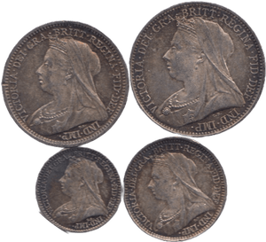 1899 MAUNDY SET VICTORIA - Maundy Set - Cambridgeshire Coins