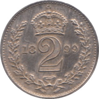 1899 MAUNDY TWO PENCE ( AUNC ) - Maundy Coins - Cambridgeshire Coins