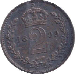1899 MAUNDY TWOPENCE ( UNC ) - MAUNDY TWOPENCE - Cambridgeshire Coins