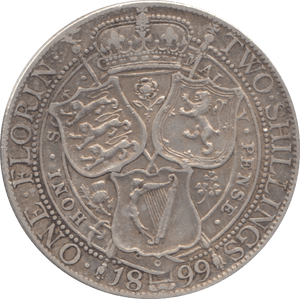 1899 ONE FLORIN ( GF ) 3 - Florin - Cambridgeshire Coins