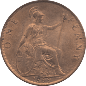 1899 PENNY 2 ( UNC ) 87 - Penny - Cambridgeshire Coins