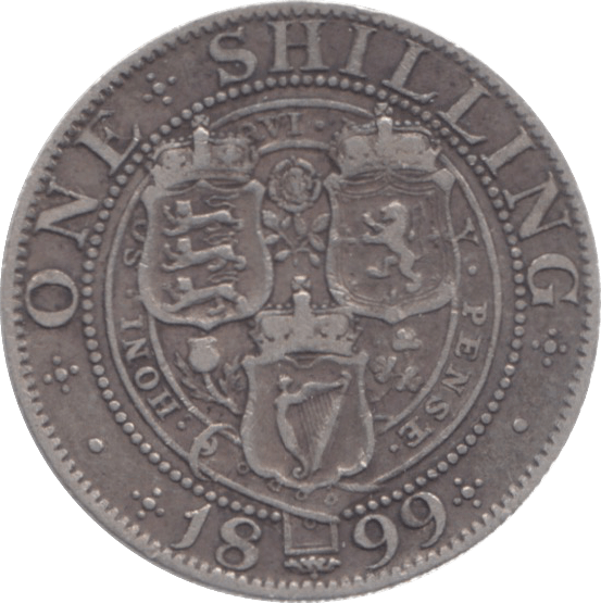 1899 SHILLING ( FINE ) 16 - Shilling - Cambridgeshire Coins