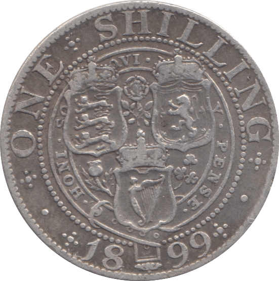 1899 SHILLING ( FINE ) 5 - SHILLING - Cambridgeshire Coins