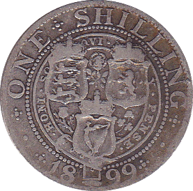 1899 SHILLING (NF - Shilling - Cambridgeshire Coins
