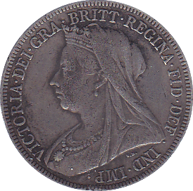 1899 SHILLING ( VF ) . - Shilling - Cambridgeshire Coins