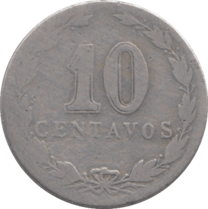 1899 SILVER ARGENTINA 10 CENTAVOS - WORLD SILVER COINS - Cambridgeshire Coins
