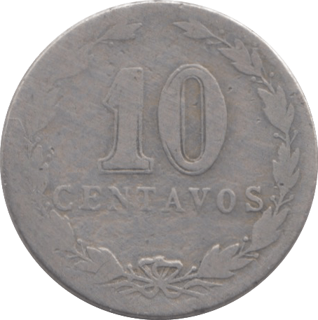 1899 SILVER ARGENTINA 10 CENTAVOS - WORLD SILVER COINS - Cambridgeshire Coins