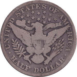 1899 SILVER HALF DOLLAR USA - SILVER WORLD COINS - Cambridgeshire Coins