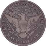 1899 SILVER HALF DOLLAR USA - SILVER WORLD COINS - Cambridgeshire Coins