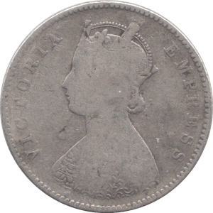 1899 SILVER HALF RUPEE INDIA - SILVER WORLD COINS - Cambridgeshire Coins