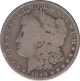 1899 SILVER MORGAN DOLLAR SAN FRANCISCO MINT - SILVER WORLD COINS - Cambridgeshire Coins