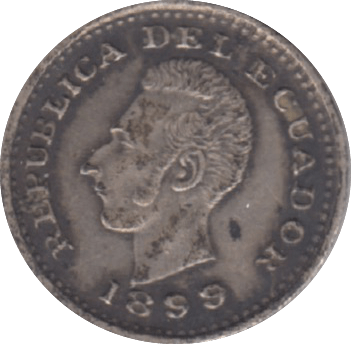 1899 SILVER PERUVIAN COIN - WORLD SILVER COINS - Cambridgeshire Coins