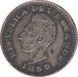 1899 SILVER PERUVIAN COIN - WORLD SILVER COINS - Cambridgeshire Coins