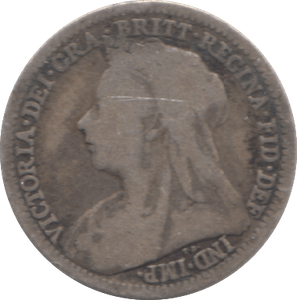 1899 SILVER THREEPENCE ( FINE ) 2 - Threepence - Cambridgeshire Coins