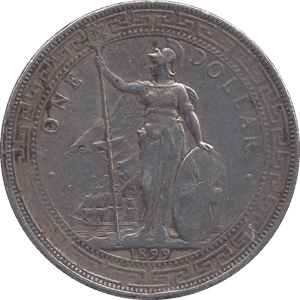 1899 SILVER TRADE DOLLAR HONG KONG - SILVER WORLD COINS - Cambridgeshire Coins