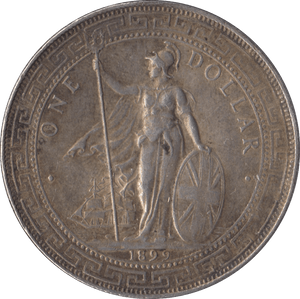 1899 SILVER TRADE DOLLAR HONG KONG - SILVER WORLD COINS - Cambridgeshire Coins