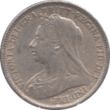 1899 SIXPENCE ( EF ) - Sixpence - Cambridgeshire Coins