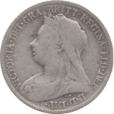 1899 SIXPENCE ( FINE ) 9 - Sixpence - Cambridgeshire Coins