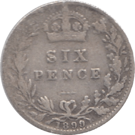 1899 SIXPENCE ( FINE ) 9 - Sixpence - Cambridgeshire Coins