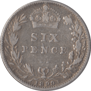 1899 SIXPENCE ( FINE ) - Sixpence - Cambridgeshire Coins