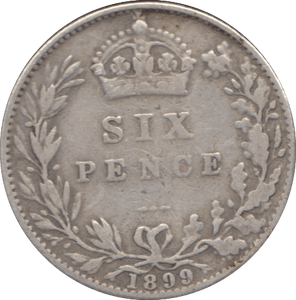 1899 SIXPENCE ( GF ) 3 - SIXPENCE - Cambridgeshire Coins