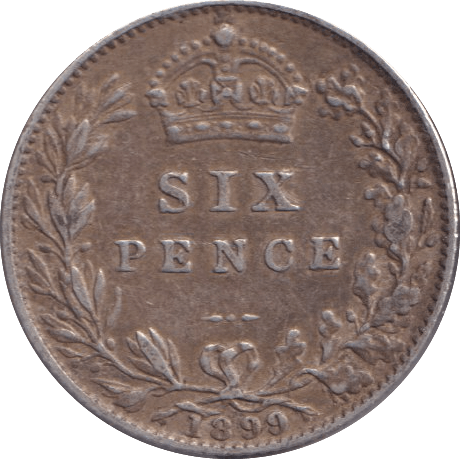 1899 SIXPENCE ( GVF ) - Sixpence - Cambridgeshire Coins