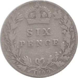 1899 SIXPENCE ( NF ) 9 - Sixpence - Cambridgeshire Coins
