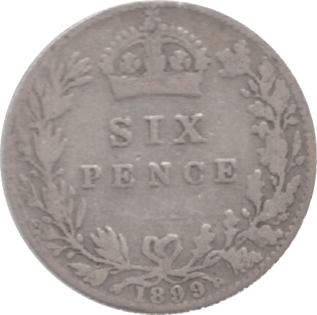 1899 SIXPENCE ( NF ) 9 - Sixpence - Cambridgeshire Coins