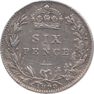 1899 SIXPENCE ( VF ) I - Sixpence - Cambridgeshire Coins