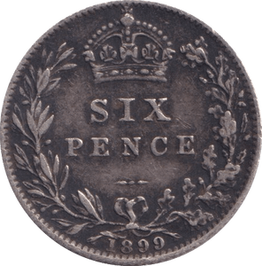 1899 SIXPENCE ( VF ) - Sixpence - Cambridgeshire Coins