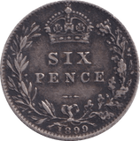 1899 SIXPENCE ( VF ) - Sixpence - Cambridgeshire Coins