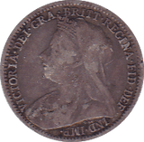 1899 THREEPENCE ( F ) - Threepence - Cambridgeshire Coins