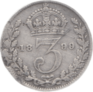 1899 THREEPENCE ( FINE ) 2 - Threepence - Cambridgeshire Coins