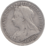 1899 THREEPENCE ( FINE ) 4 - Threepence - Cambridgeshire Coins