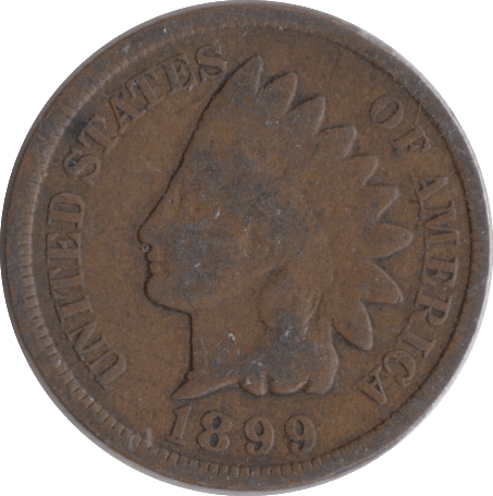 1899 USA ONE CENT - WORLD COINS - Cambridgeshire Coins