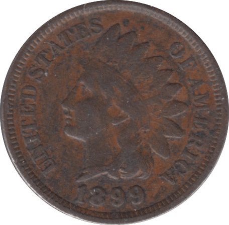 1899 USA ONE CENT - WORLD COINS - Cambridgeshire Coins