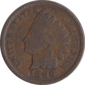 1899 USA ONE CENT - WORLD COINS - Cambridgeshire Coins